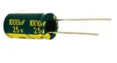 Конденсатор электролитический 1000 мкФ 25 В 10*20мм LOW ESR Cheng