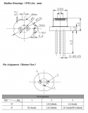 Лазерный диод лабораторный инфракрасный RLD808300 808nm 300мВт TO18 (5.6 мм)