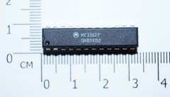 MC3362P маломощный двухконверсионный FM приемник, 2В…6В, 3.6мА, DIP-24