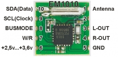 AR1010 Stereo Radio Module - модуль FM-приемника с поддержкой цифрового вещания