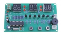 Набор для самостоятельной сборки электронных часов люкс на базе  AT89C2051 SH-E 878