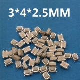 Кнопка тактовая micro smd 3 * 4 * 2,5 мм SMT G75