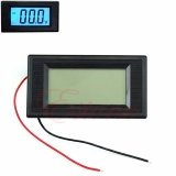 Электронный встраиваемый вольтметр LCD AC 80В-500В (синяя подсветка, 3 разряда) 79х43х15мм 2 провода