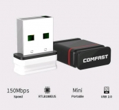 Мини WiFi адаптер  USB 150Mbps 802.11n/g/b wifi Adapter Comfast CF-WU810N Mini