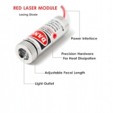 Модуль лазерного диода 5мвт 650нм, 3-5 вольт, красная точка, LDM650-0.005-5D