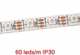 Гибкая светодиодная лента SMD 5050 RGB WS2812B 60 светодиодов/метр, 5В RGB, IP30, белая подложка
